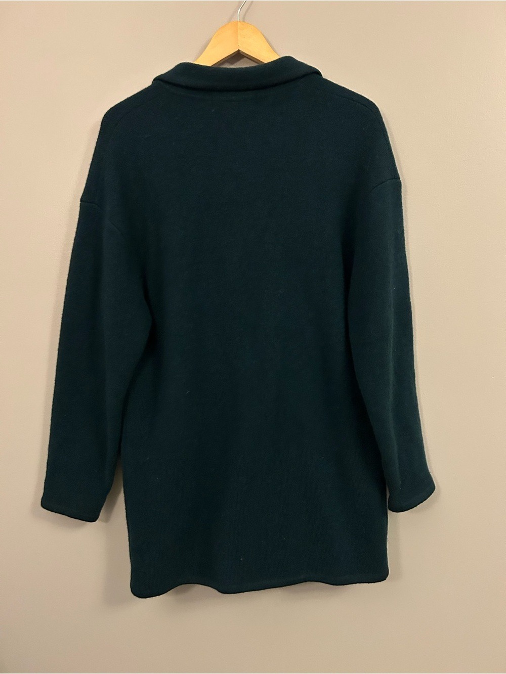 Vintage All Week Long Dark Teal Wool Sweater Size Large Wool - Picture 6 of 6